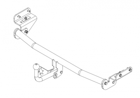 Фаркоп HY 32 для HYUNDAI Solaris 2010-2016, Автос, нагрузка 1200/75 кг. БЕЗ подрезки бампера от магазина ФаркопРос
